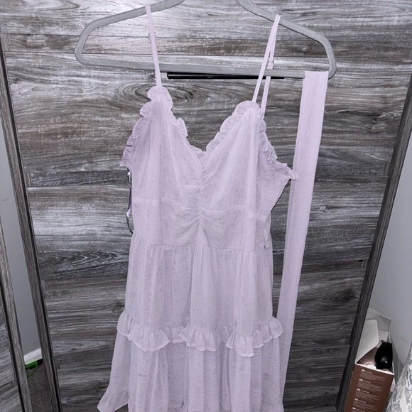 Lavender Ruffled Dress - Picture 1 of 2